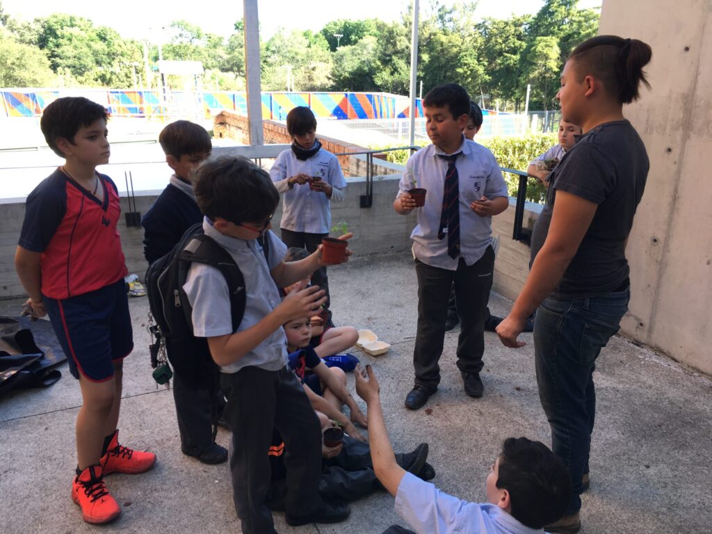 Huerto escolar alumnos